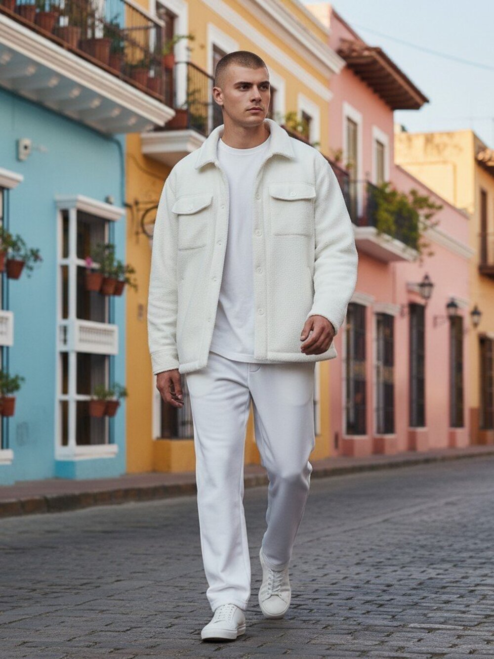 NEW Men's Hudson North White Soft Fleece Jacket Size Small Sells $110